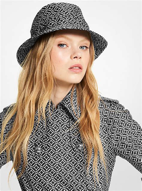 bucket hat michael kors|michael kors straw hat.